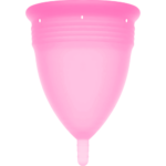 Copo Menstrual Stercup em Silicone Rosa Tamanho L